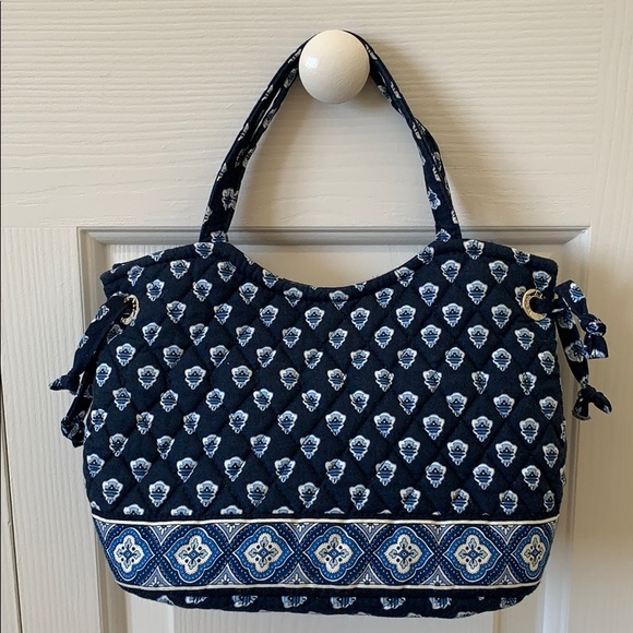 Vera Bradley Handbags - Vera Bradley Nantucket Navy Small Satchel